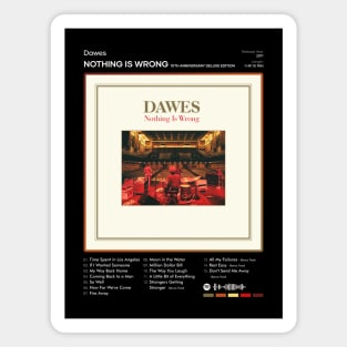 Dawes - Nothing Is Wrong Tracklist Album Magnet